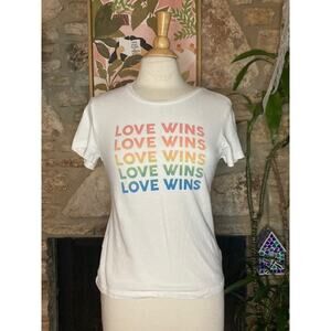 🌈 LOVE WINS Rainbow Graphic Tee 🌈 - Small
